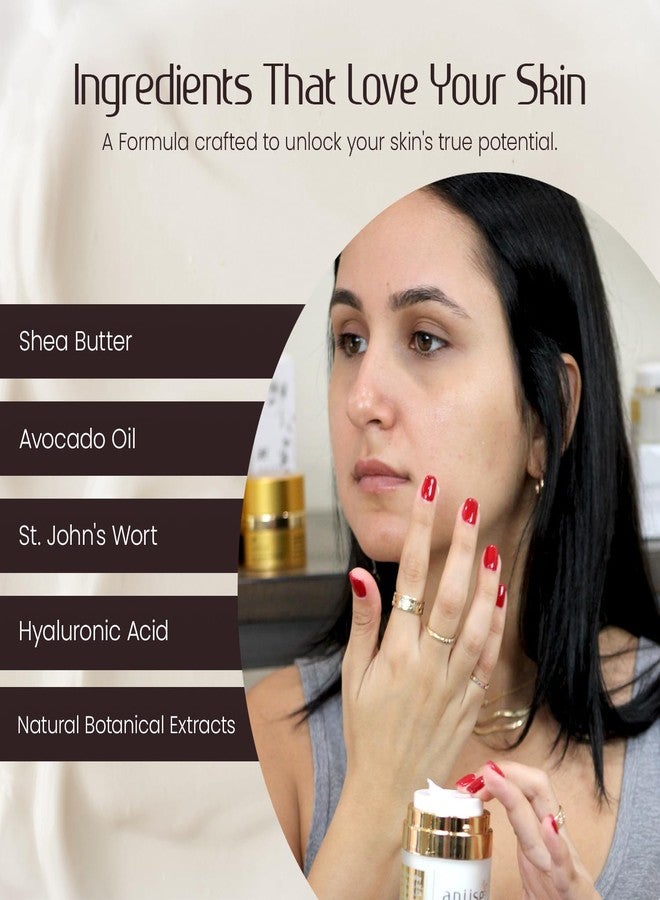 aniise Moisture Surge Face Cream – Hydrating & Nourishing Facial Moisturizer for Dry Skin – Shea Butter, Avocado Oil, Hyaluronic Acid & Botanical Extracts – For Smooth, Radiant & Soft Skin – 1 oz (30 mL) - Image 5